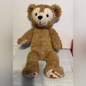 Disney Parks Original Duffy The Disney Bear 18" Teddy Plush Hidden Mickey Golden